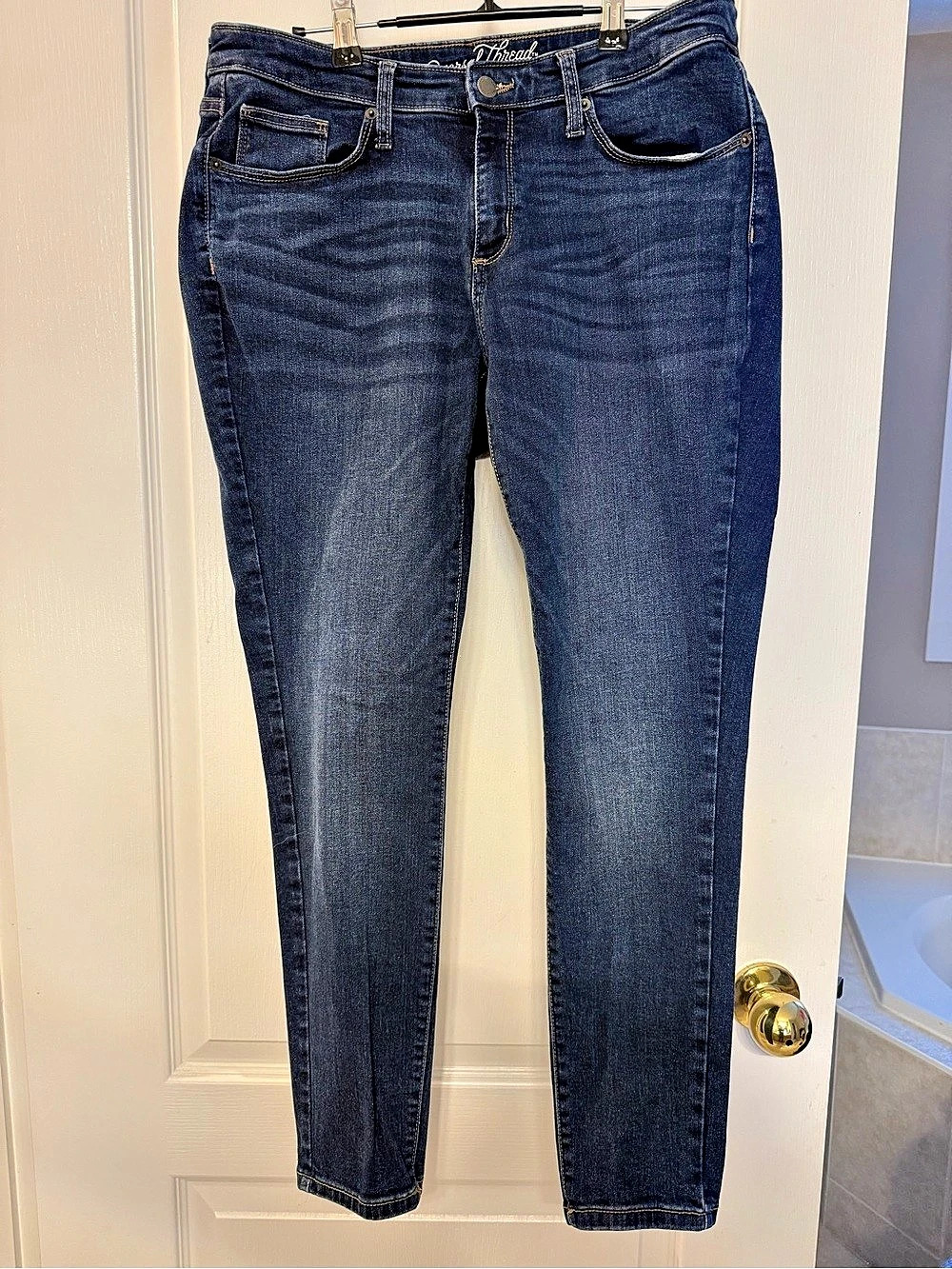 Universal Thread Mid-Rise Curvy Skinny Jeans Blue Waist size 12P